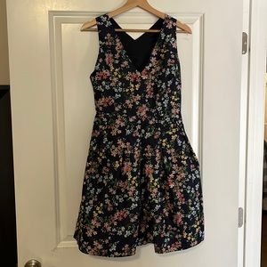 Crisscross floral dress. Short and cute!